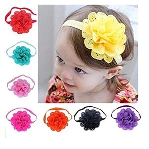 Baby girls flower headbands